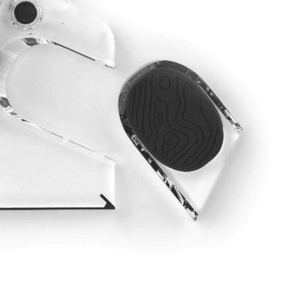 Silva Thumb Plate Arc Jet Transparent